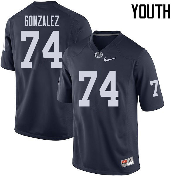 NCAA Nike Youth Penn State Nittany Lions Steven Gonzalez #74 College Football Authentic Navy Stitched Jersey DRF2898NS